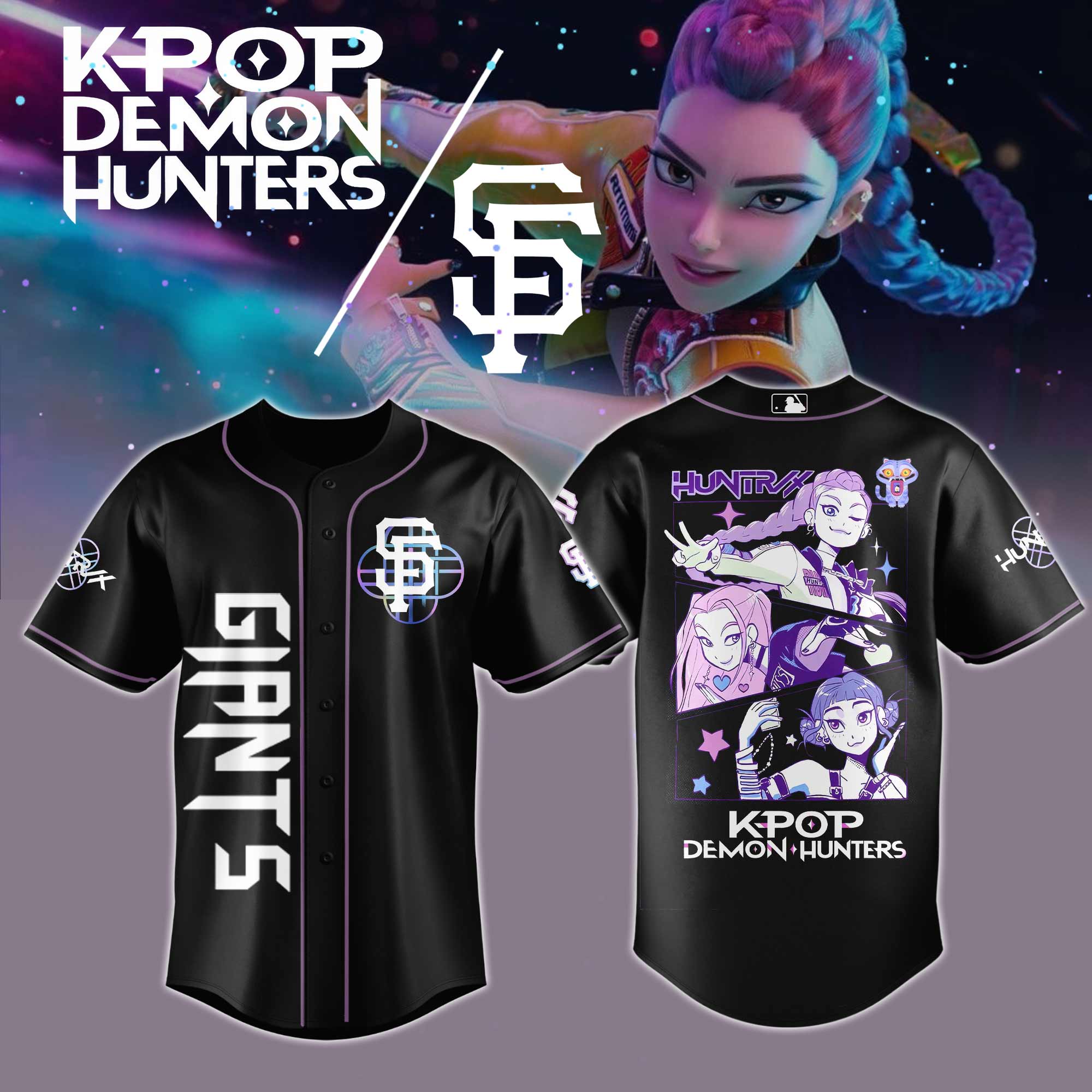 San Francisco Giants MLB x KPop Demon Hunters 2025 Jersey San Francisco Giants MLB x KPop Demon Hunters 2025 Jersey