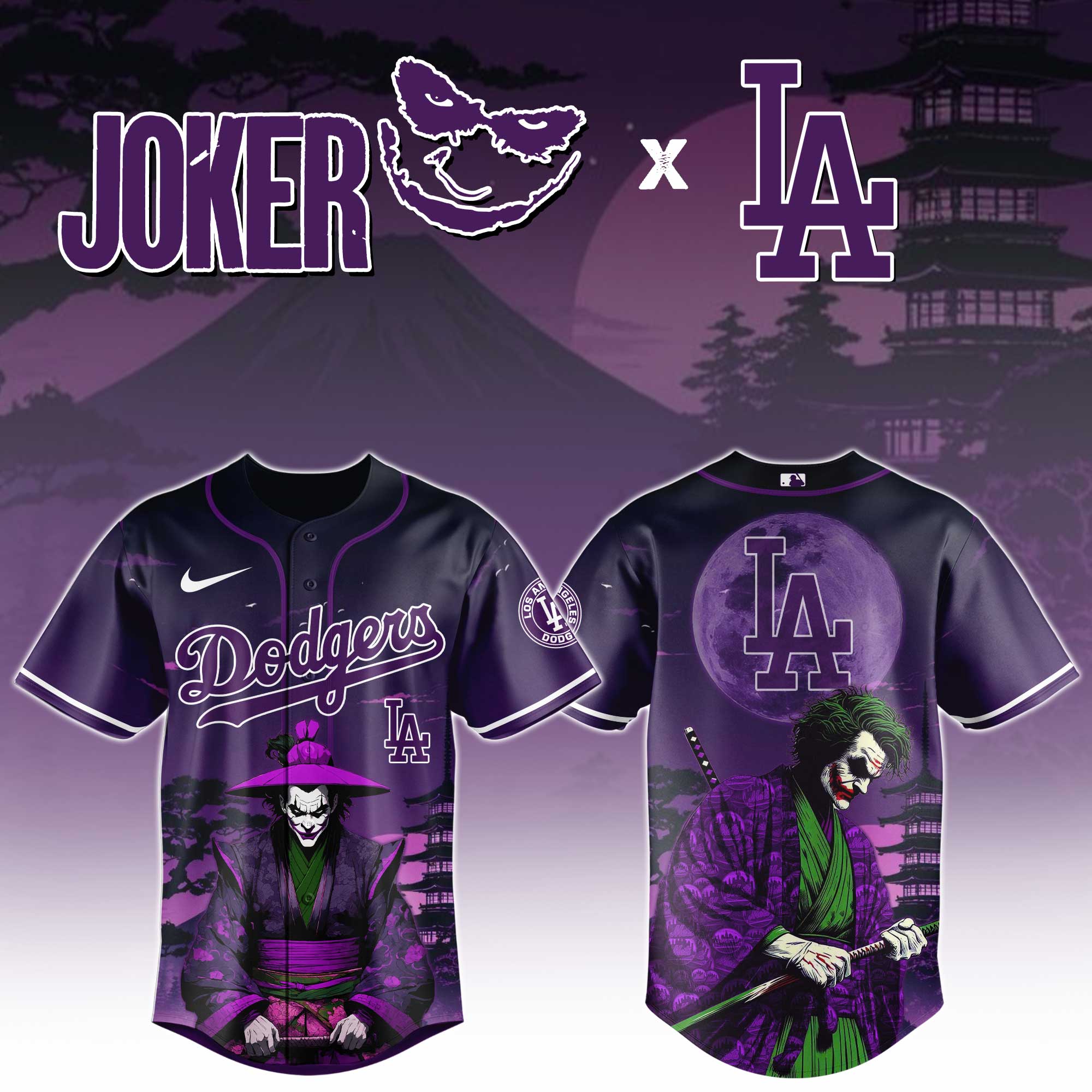 Los Angeles Dodgers x Joker Limited Edition Jersey Los Angeles Dodgers x Joker Limited Edition Jersey
