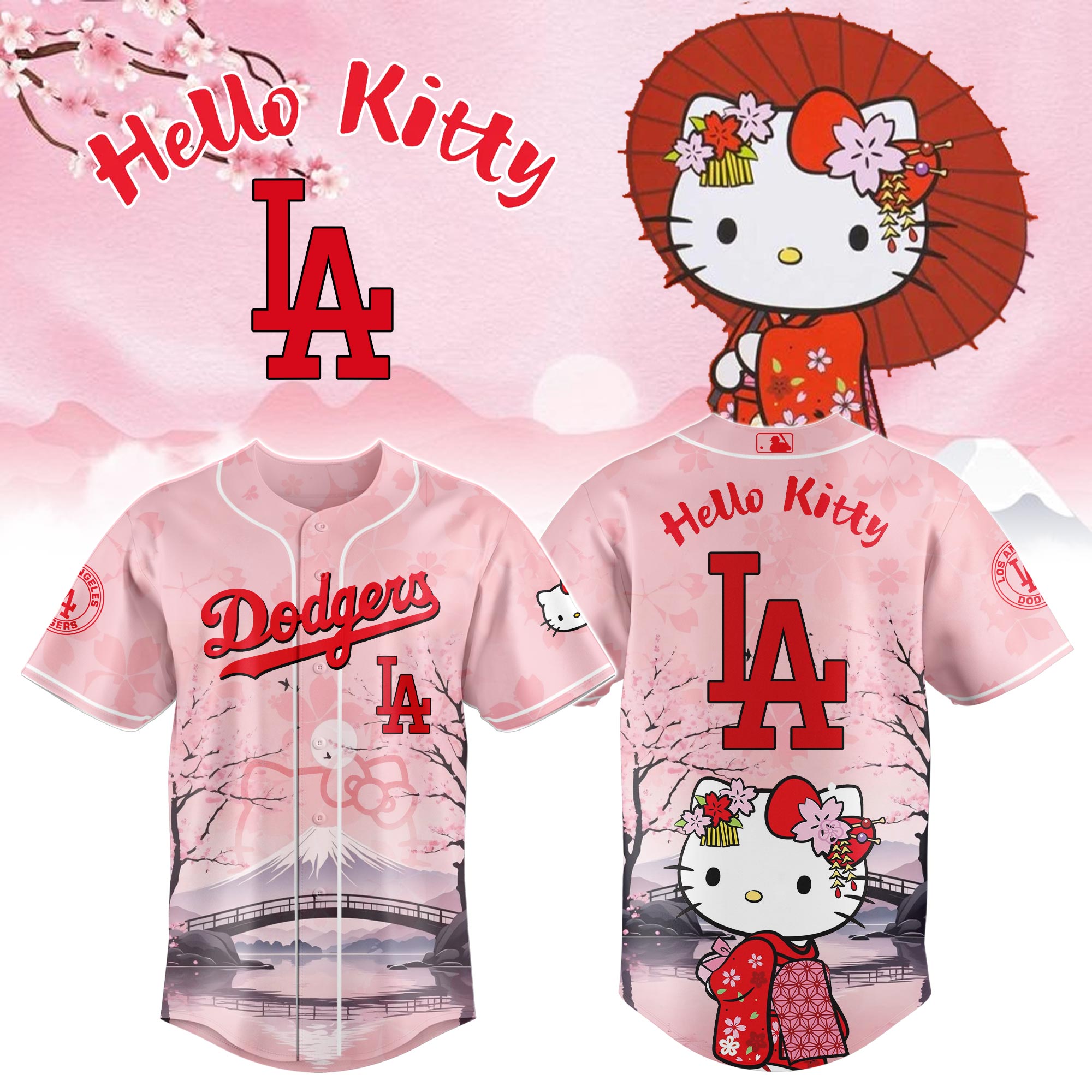 Los Angeles Dodgers x Kitty-Chan 2025 Limited Edition Baseball Jersey Los Angeles Dodgers x Kitty-Chan 2025 Limited Edition Baseball Jersey