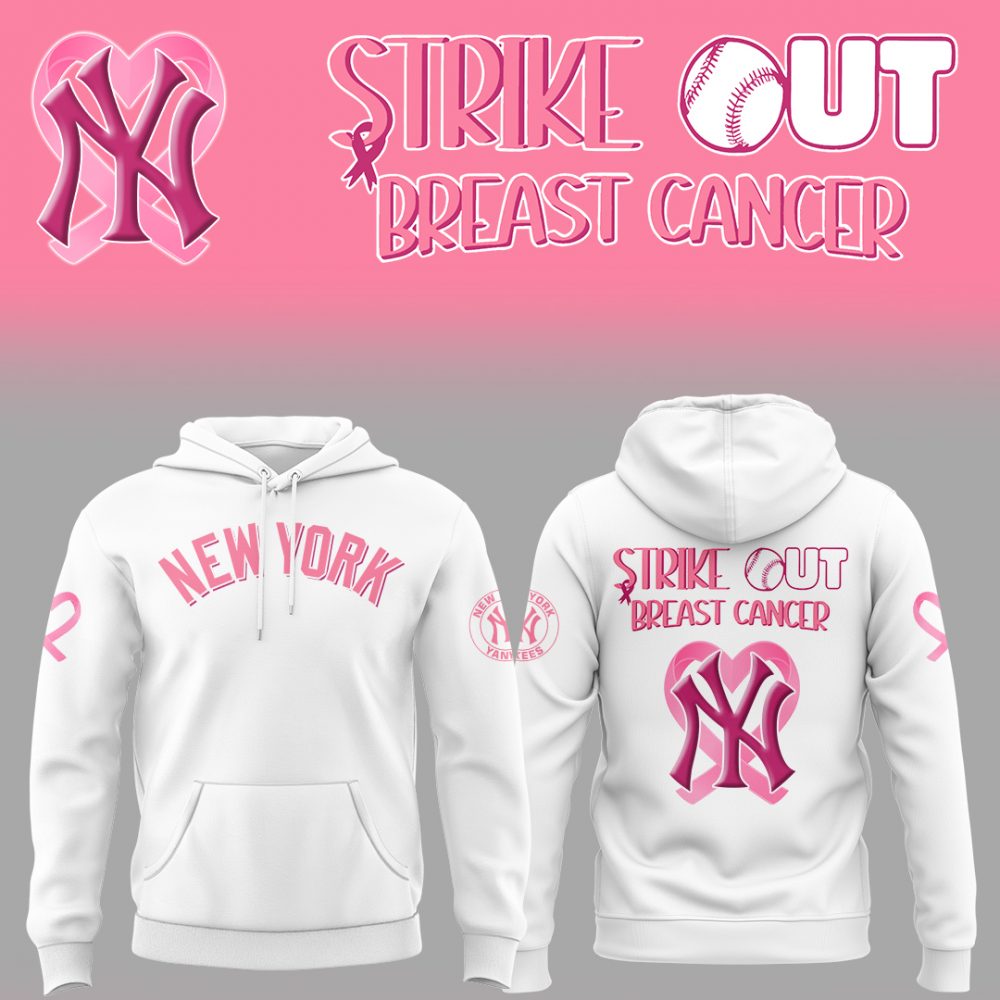 New York Yankees x Strike Out Cancer Special Hoodie - White
