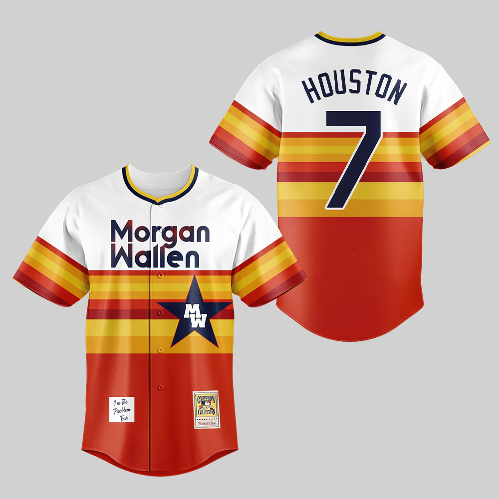 Limited Edition Morgan Wallen Live in Houston Jersey Limited Edition Morgan Wallen Live in Houston Jersey