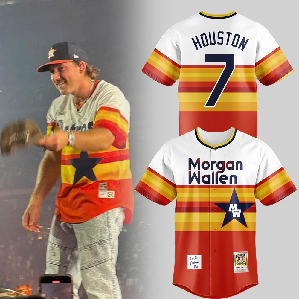 Limited Edition Morgan Wallen Live in Houston Jersey Limited Edition Morgan Wallen Live in Houston Jersey