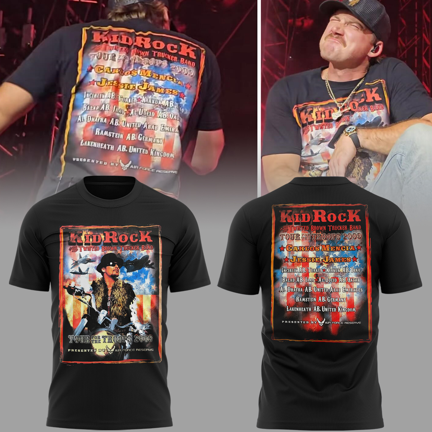 Limited Edition Morgan Wallen Live in Houston KID ROCK TShirt Limited Edition Morgan Wallen Live in Houston KID ROCK TShirt