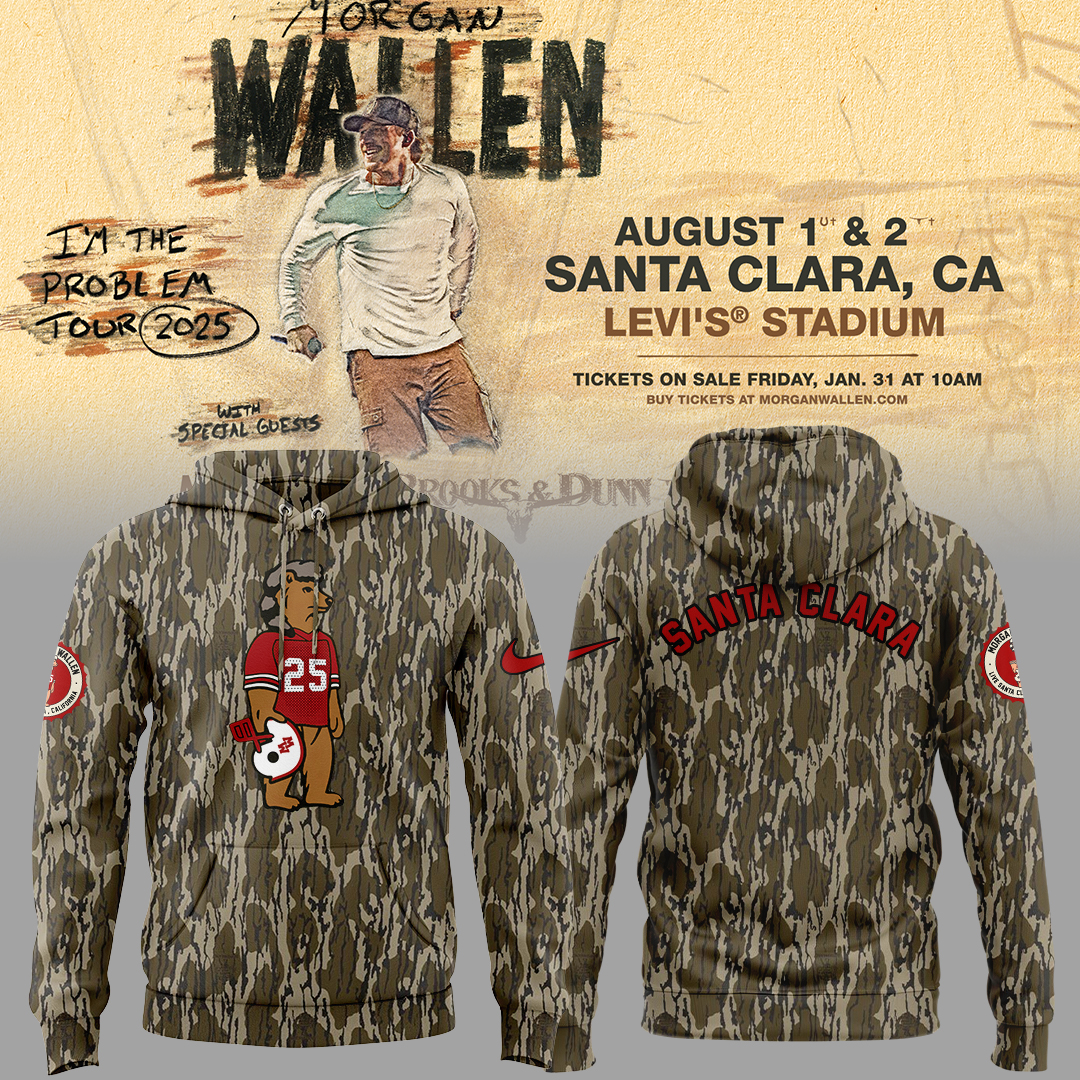 Limited Edition Morgan Wallen Live in Santa Clara Hoodie Limited Edition Morgan Wallen Live in Santa Clara Hoodie