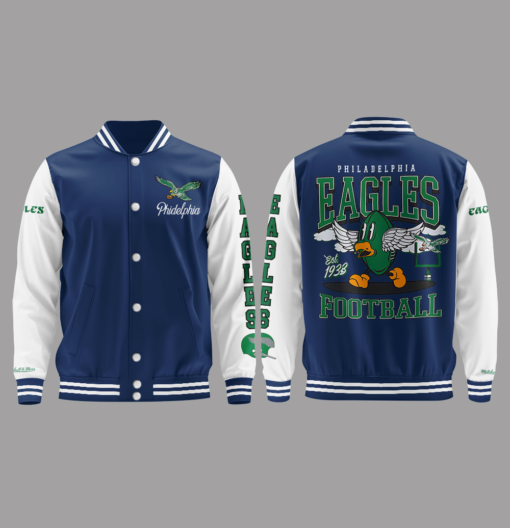 Philadelphia Eagles Throwback Limited Edition Baseball Jacket Philadelphia Eagles Throwback Limited Edition Baseball Jacket