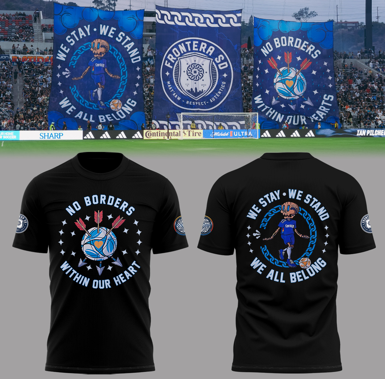 San Diego FC We Stay We Stand We All Belong Black Shirt San Diego FC We Stay We Stand We All Belong Black Shirt