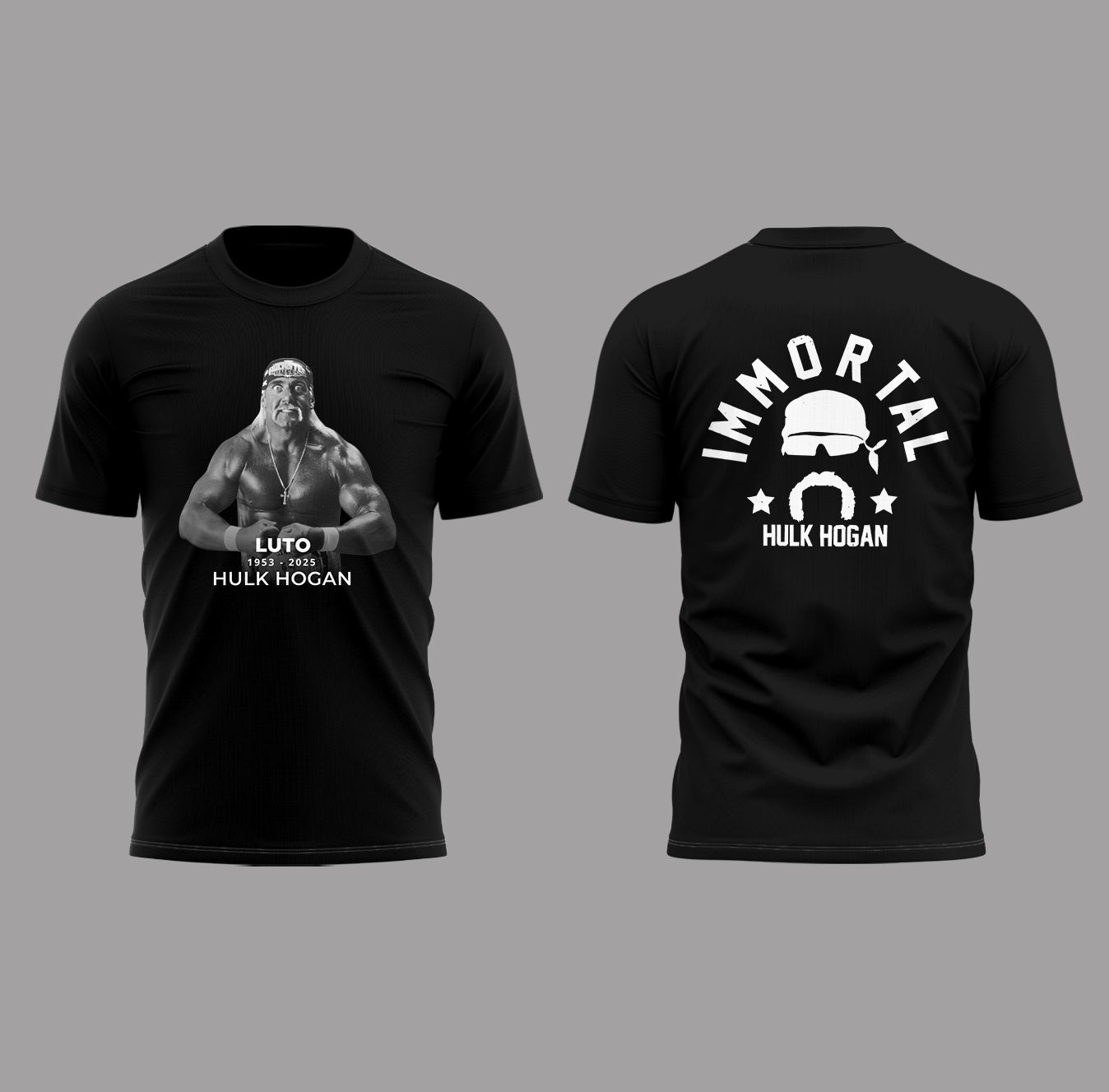 Hulk Hogan Mortal Black Shirt Hulk Hogan Mortal Black Shirt