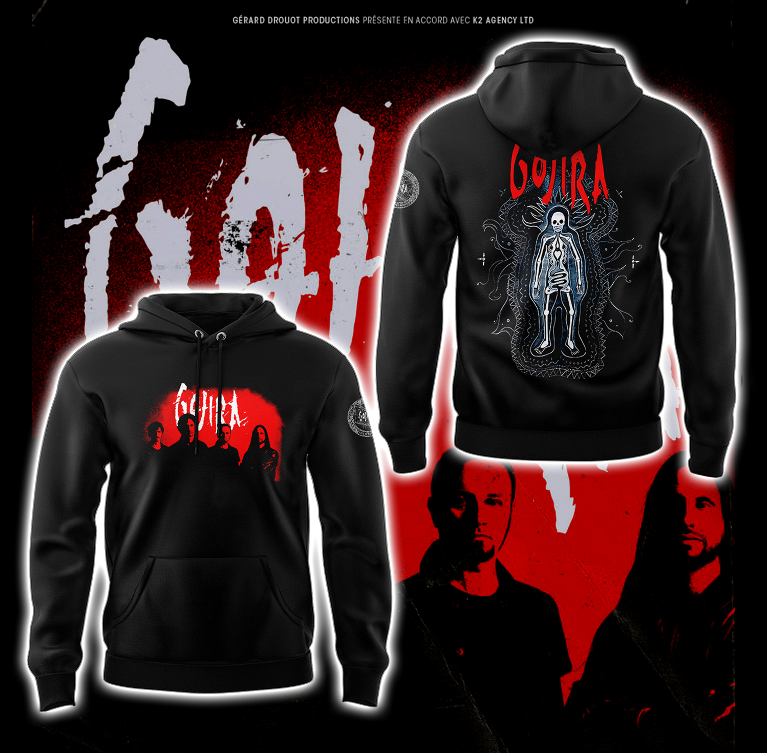 Gojira Music Special Hoodie - Black Gojira Music Special Hoodie - Black