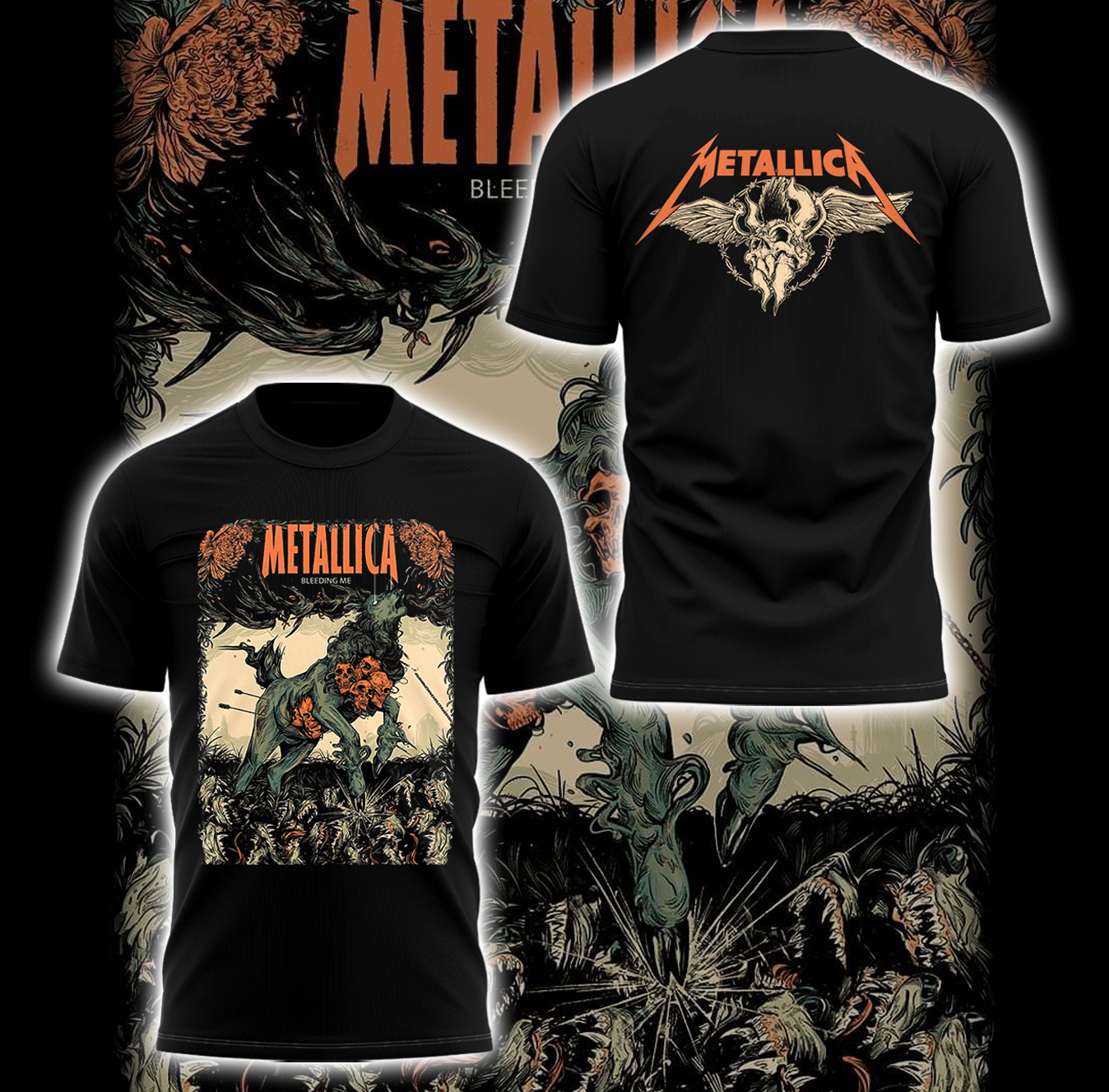 Metallica Bleeding Me Poster Shirt Metallica Bleeding Me Poster Shirt
