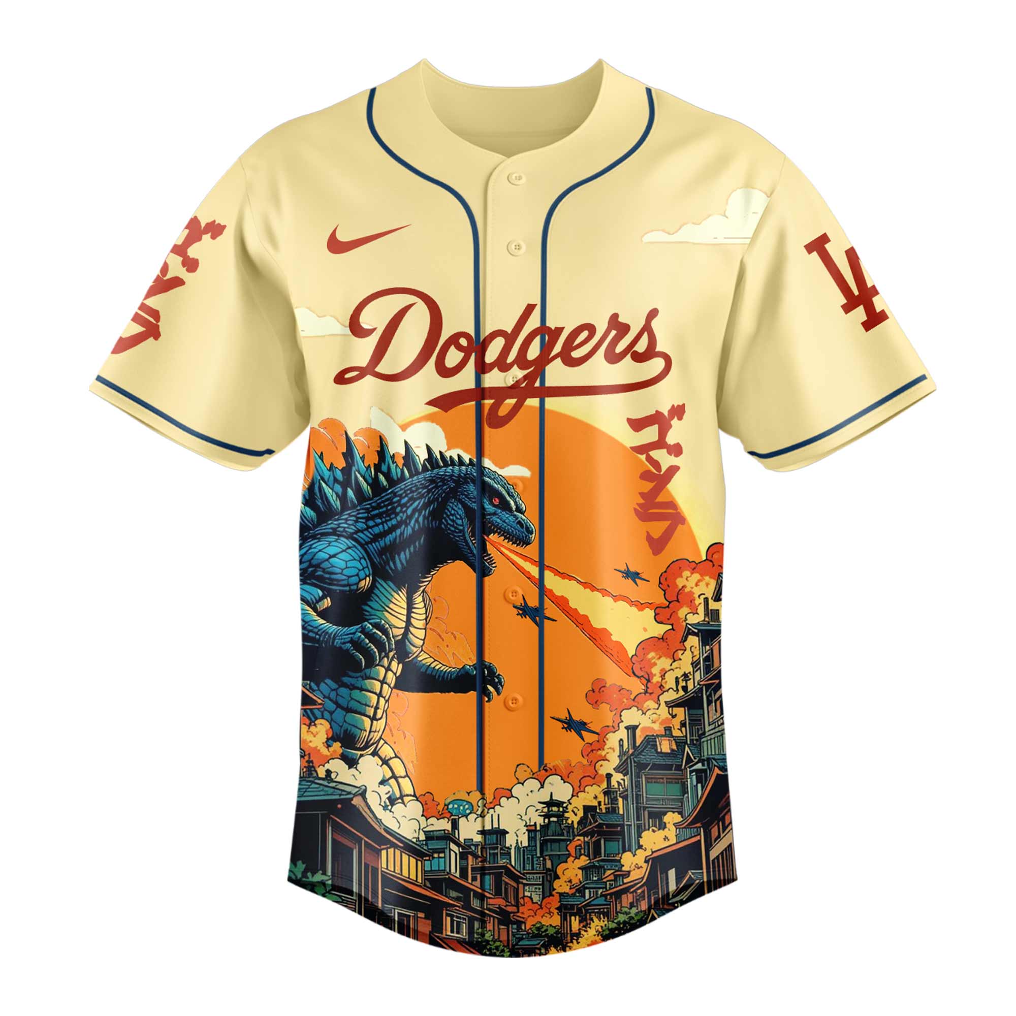 Los Angeles Dodgers Special Godzilla Limited Edition Jersey Los Angeles Dodgers Special Godzilla Limited Edition Jersey