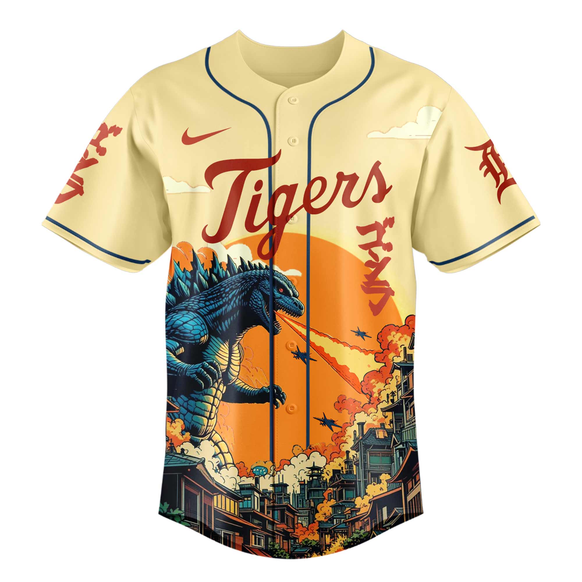 Detroit Tigers Special Godzilla Limited Edition Jersey Detroit Tigers Special Godzilla Limited Edition Jersey