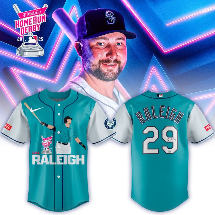 Cal Raleigh - MLB Home Run Derby 2025 Baseball Jersey Cal Raleigh - MLB Home Run Derby 2025 Baseball Jersey
