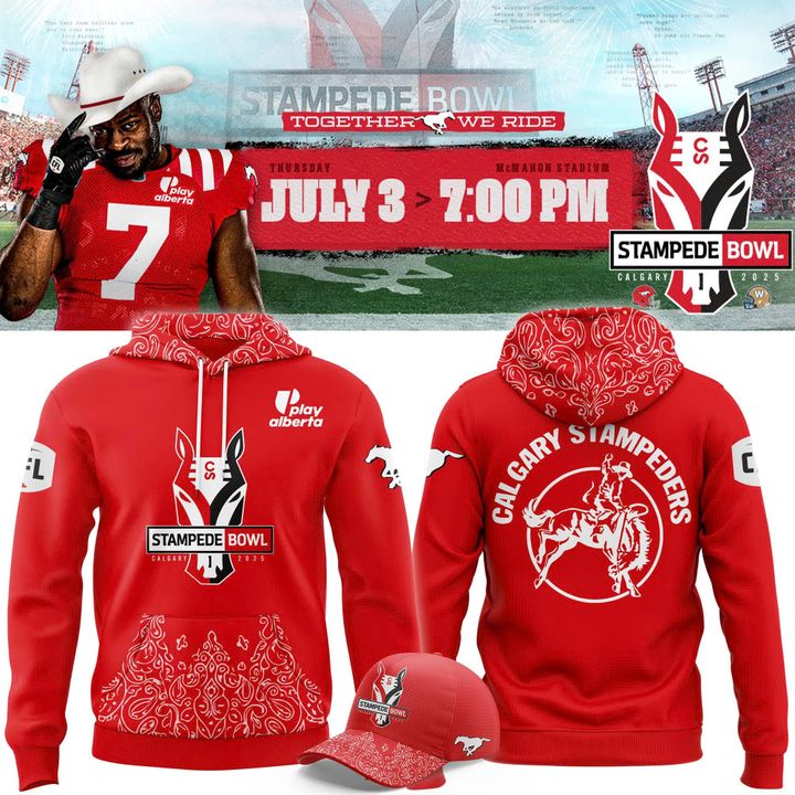 Calgary Stampeders "2025 The Greatest Outdoor Show on Earth" Hoodie Calgary Stampeders "2025 The Greatest Outdoor Show on Earth" Hoodie