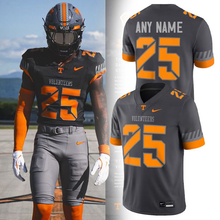 Tennessee Volunteers A Smokey Grey Football Jersey Tennessee Volunteers A Smokey Grey Football Jersey