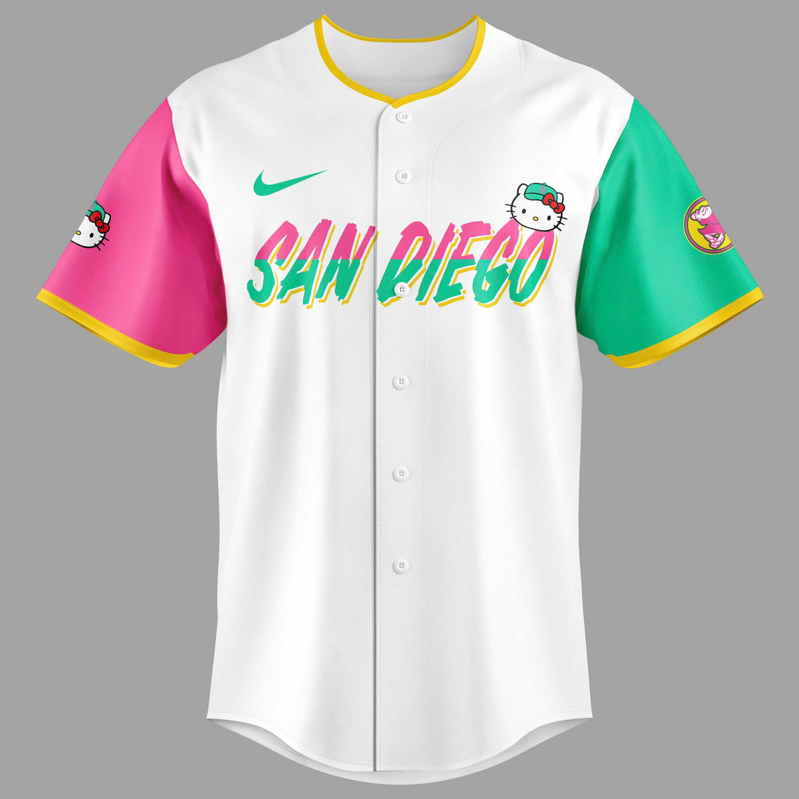 San Diego Padres Hello Kitty Custom Name Jersey San Diego Padres Hello Kitty Custom Name Jersey