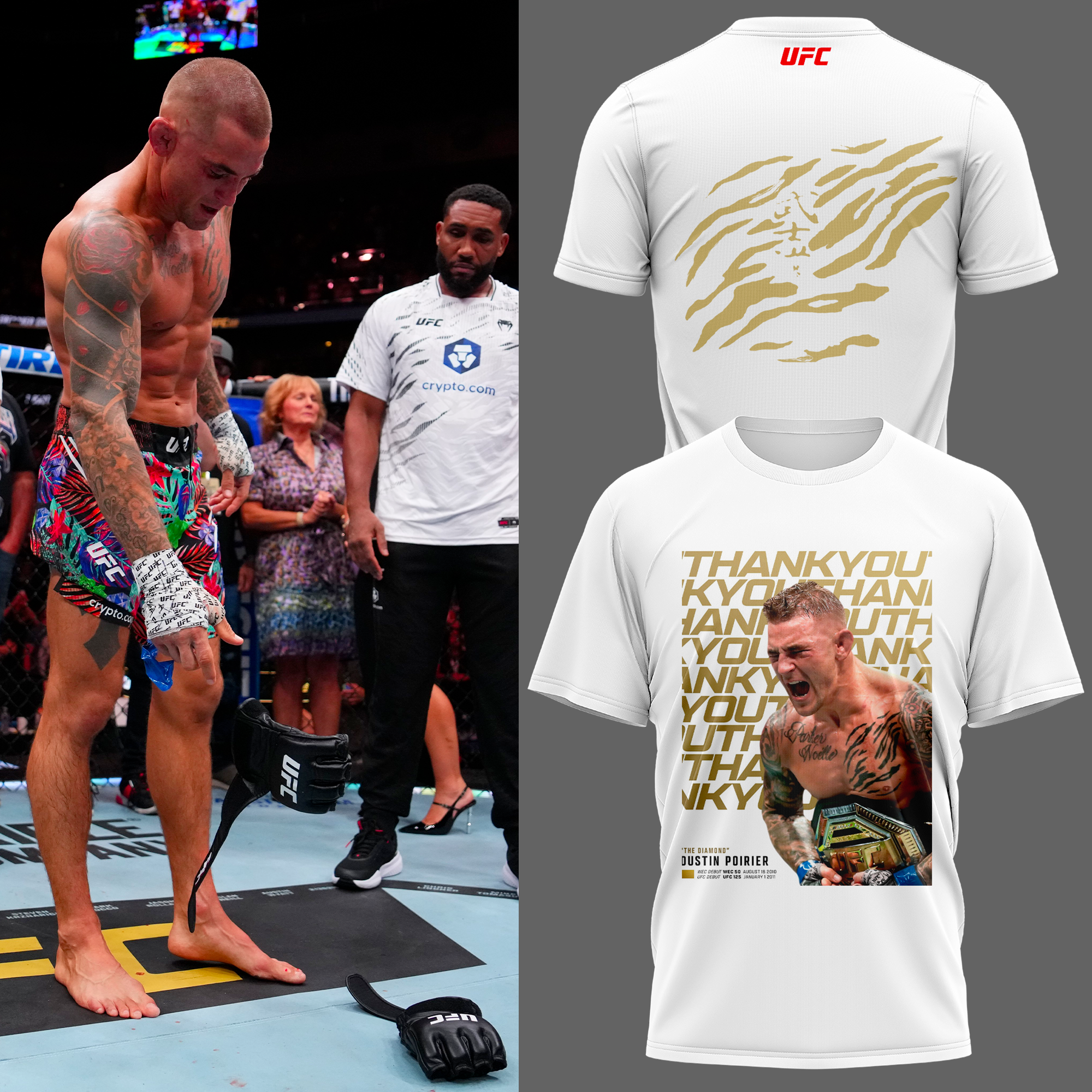 Dustin Poirier Thank You The Diamond Limited Edition Shirt Dustin Poirier Thank You The Diamond Limited Edition Shirt