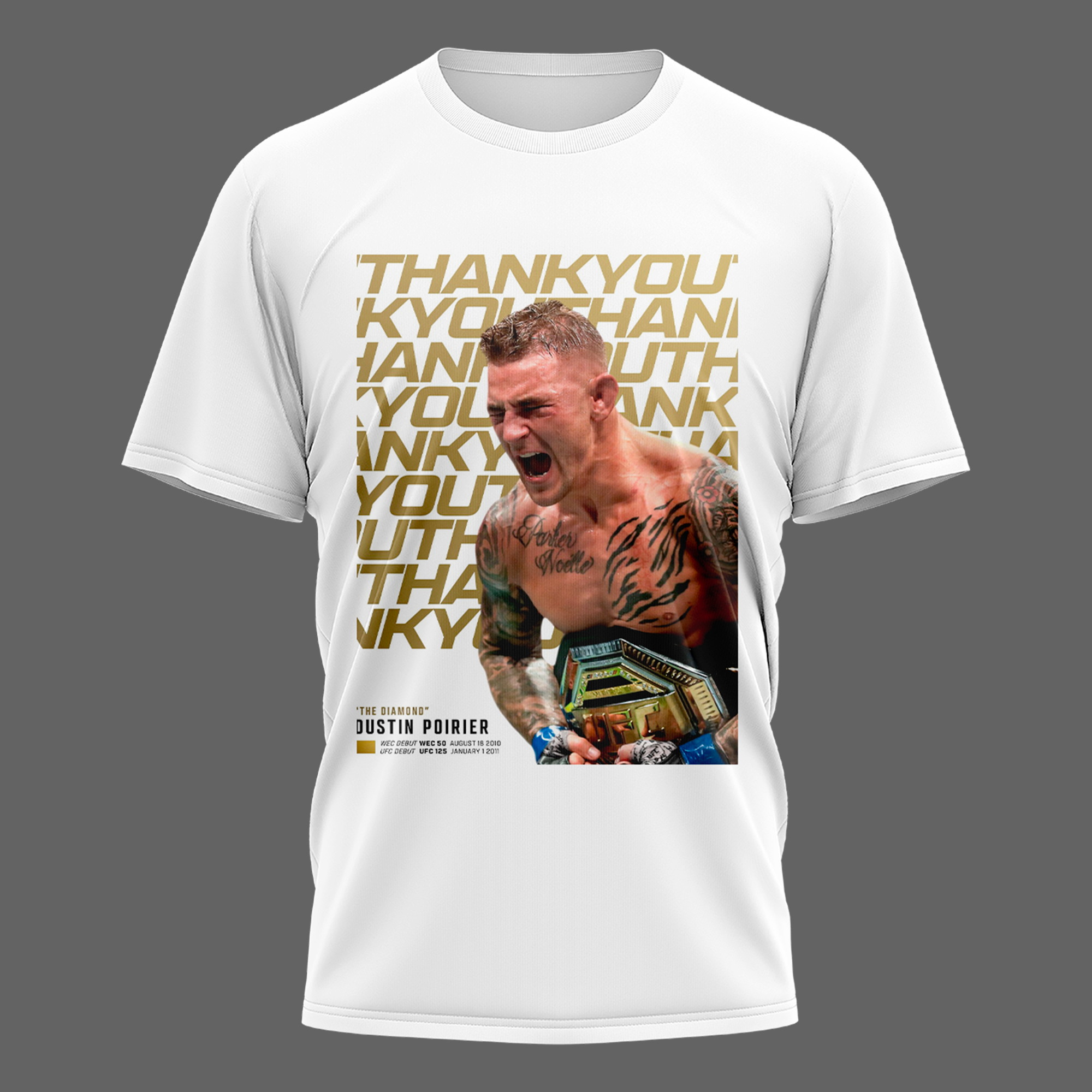 Dustin Poirier Thank You The Diamond Limited Edition Shirt Dustin Poirier Thank You The Diamond Limited Edition Shirt