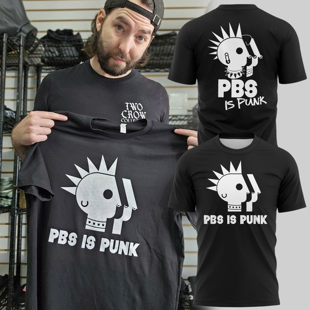 PBS Is Punk Protect PBS T-Shirt - Limited Edition - Black