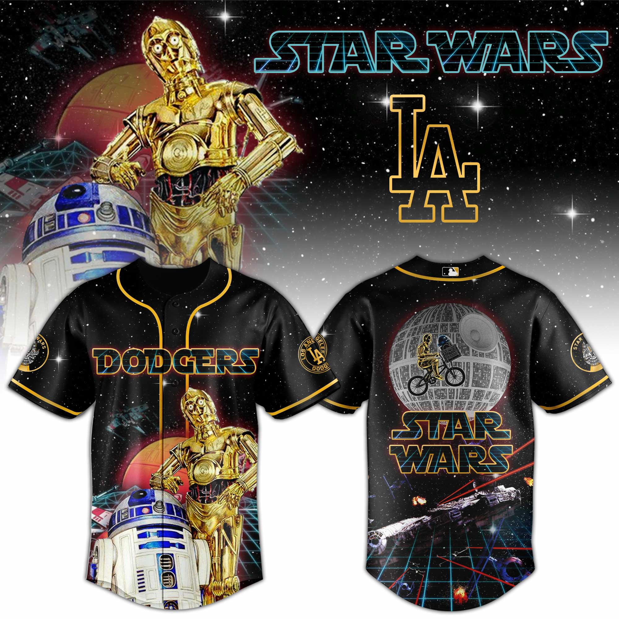 Los Angeles Dodgers x The Droids "STAR WARS" Special Edition Jersey Los Angeles Dodgers x The Droids "STAR WARS" Special Edition Jersey