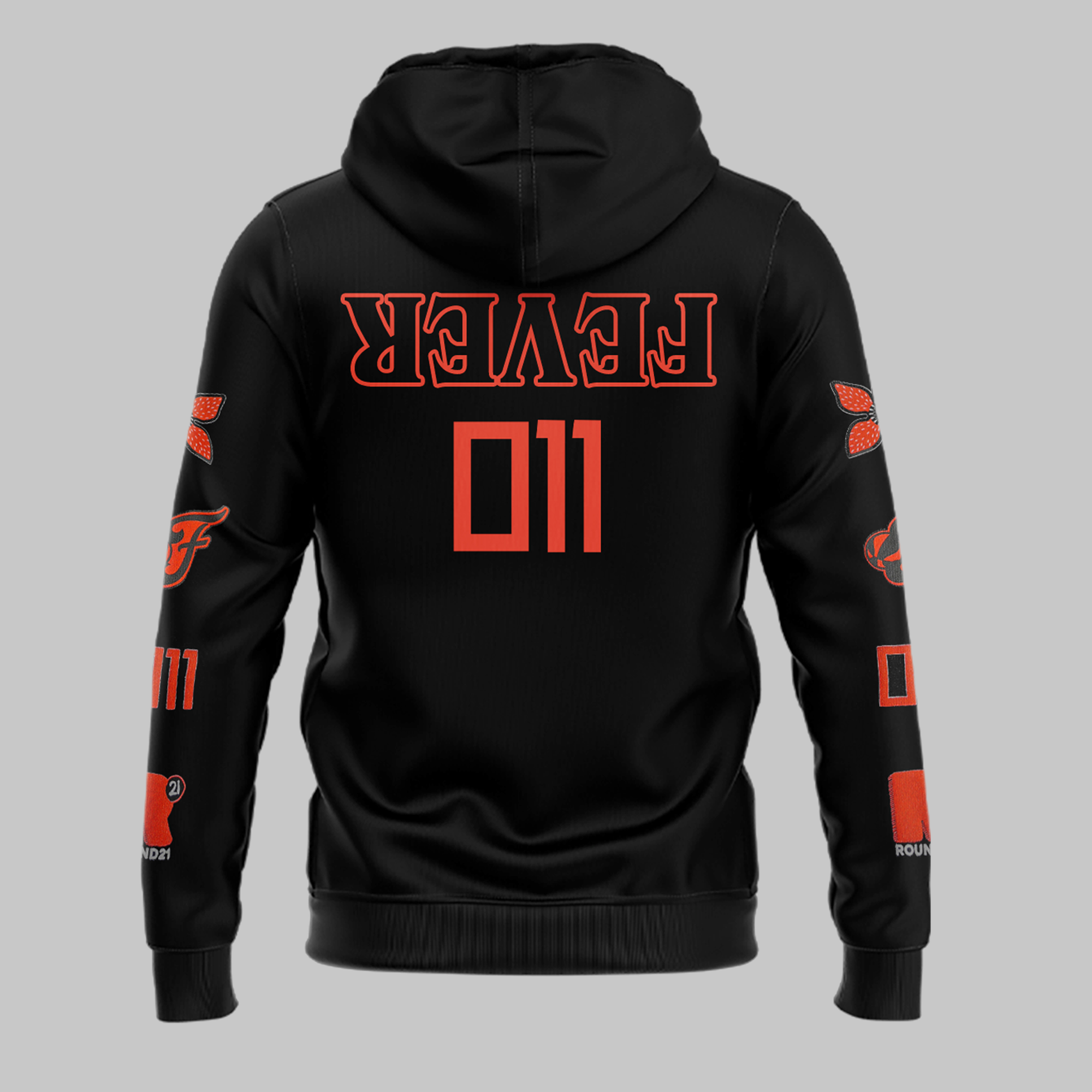 Indiana Fever Stranger Things Rebel Swingman Black Hoodie Set Indiana Fever Stranger Things Rebel Swingman Black Hoodie Set