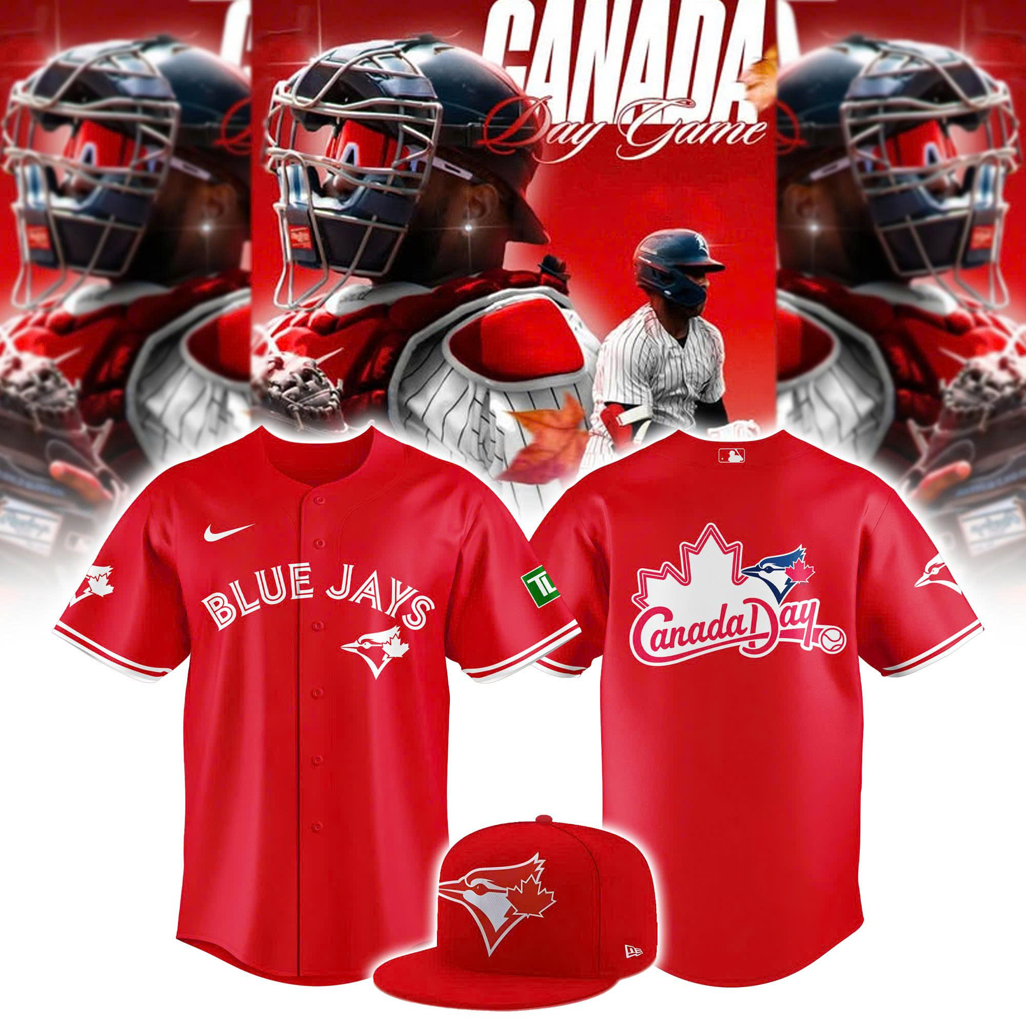 Toronto Blue Jays MLB 2025 Canada Day Baseball Jersey Toronto Blue Jays MLB 2025 Canada Day Baseball Jersey