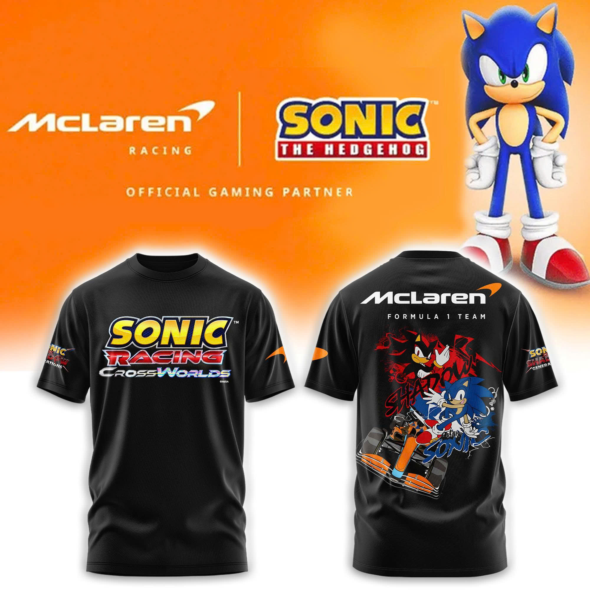 McLaren F1 x Sonic Racing World T-shirt McLaren F1 x Sonic Racing World T-shirt
