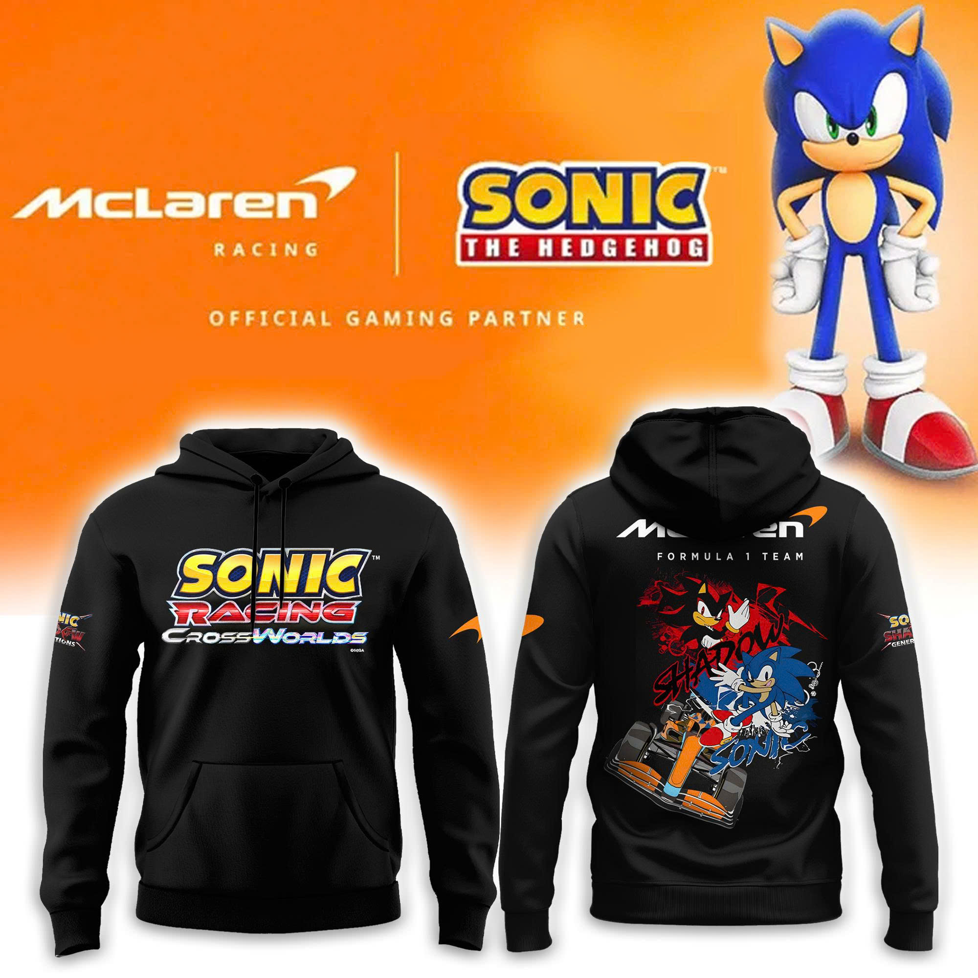 McLaren F1 x Sonic Racing World Hoodie McLaren F1 x Sonic Racing World Hoodie