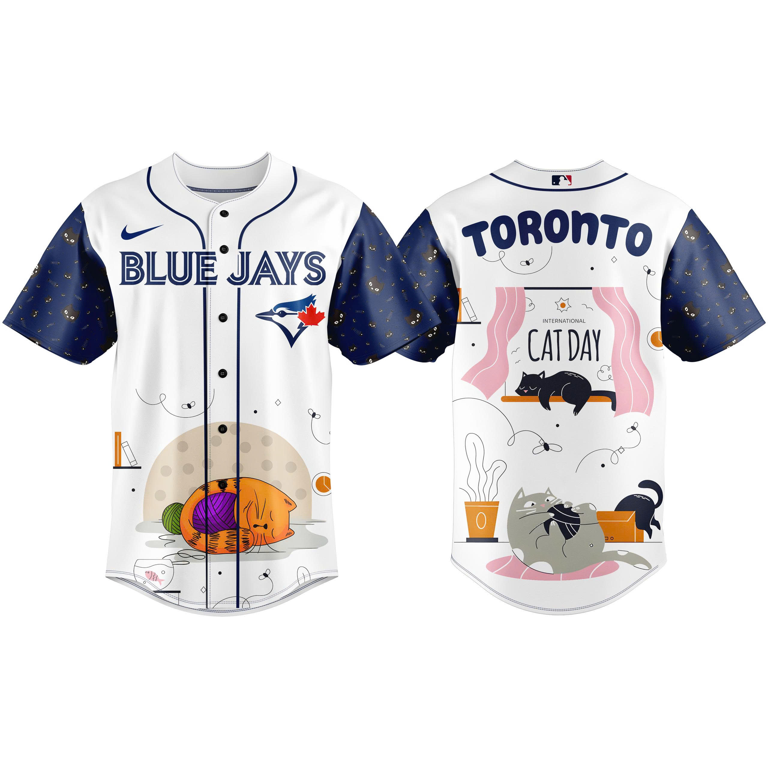 Toronto Blue Jays x Cat Day 2025 Limited Baseball Jersey Toronto Blue Jays x Cat Day 2025 Limited Baseball Jersey