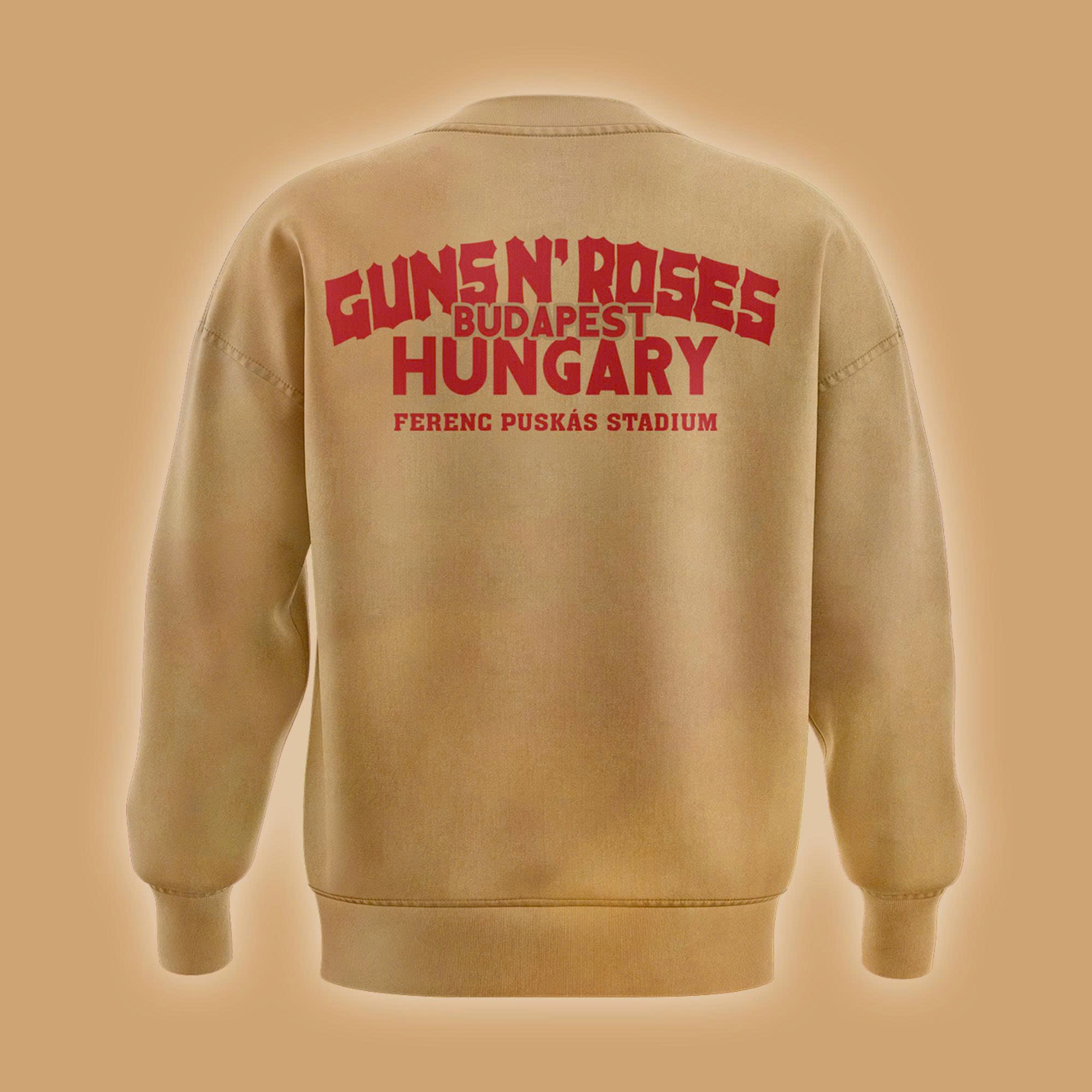 Guns N’ Roses 2025 Fan Sweatshirt – Budapest Edition Guns N’ Roses 2025 Fan Sweatshirt – Budapest Edition