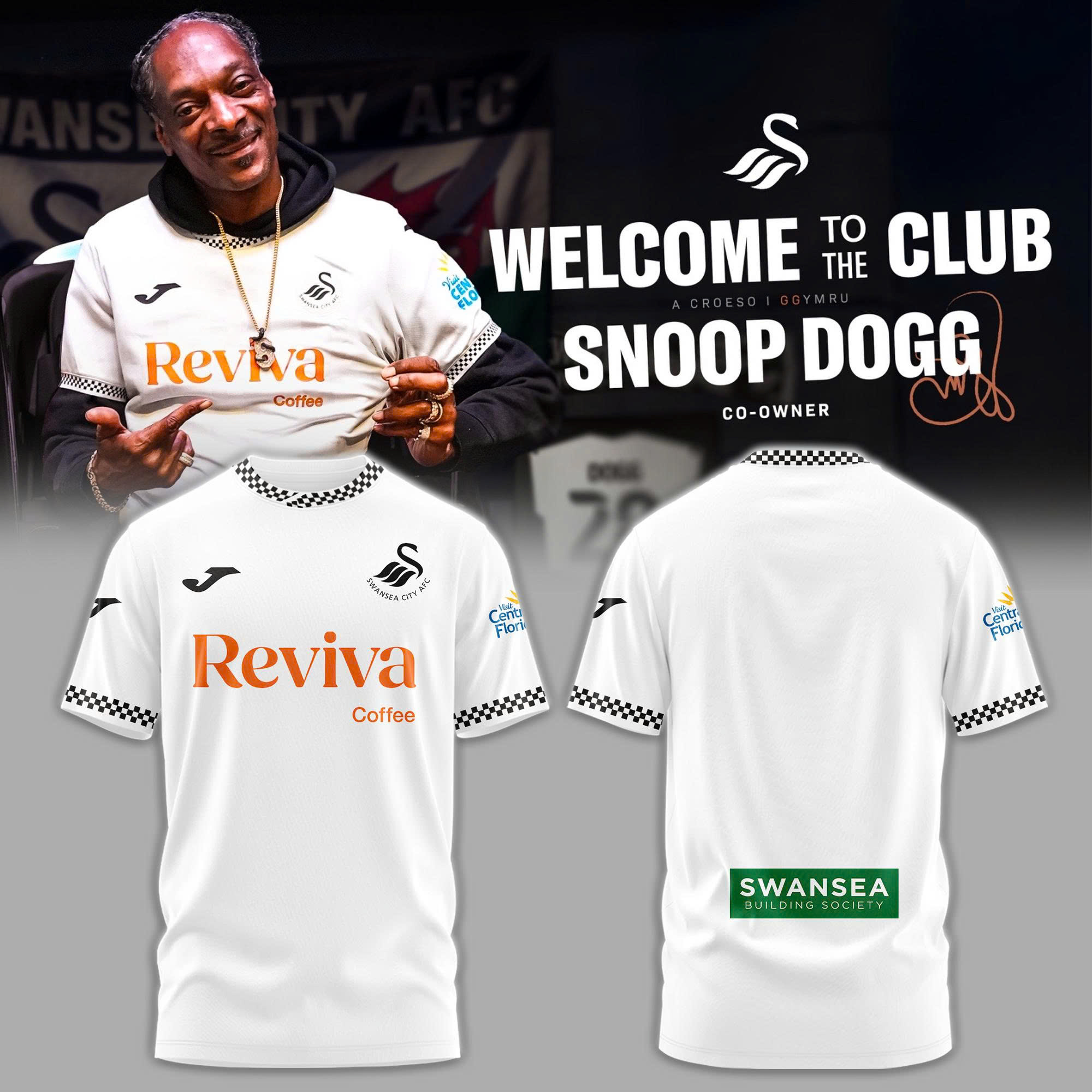 Swansea City x Snoop Dogg "Welcome to the Club" Special Tee Swansea City x Snoop Dogg "Welcome to the Club" Special Tee
