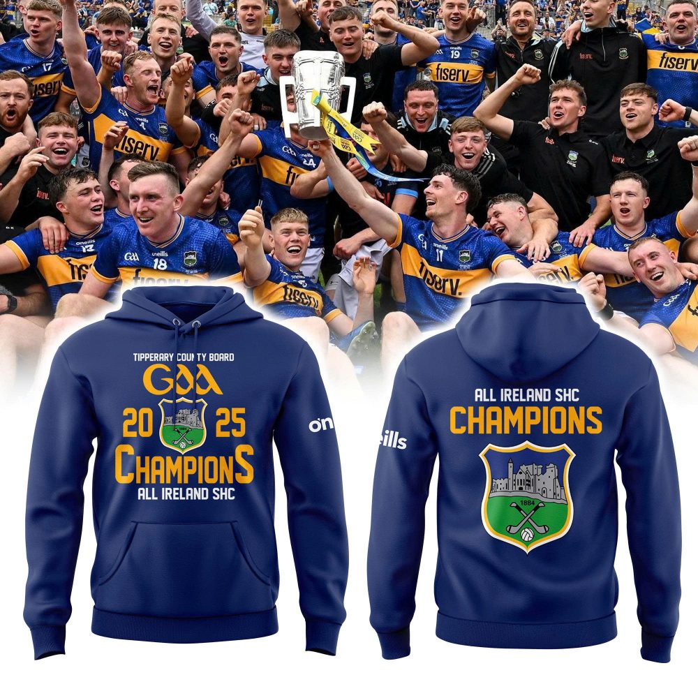 Tipperary GAA All-Ireland SHC Champions 2025 Hoodie - Blue