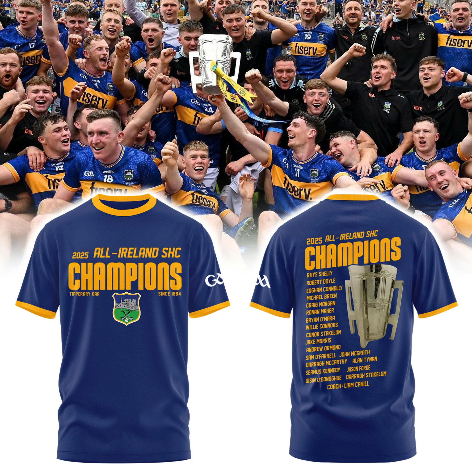 Tipperary GAA 2025 All-Ireland SHC Champions Special Shirt Tipperary GAA 2025 All-Ireland SHC Champions Special Shirt