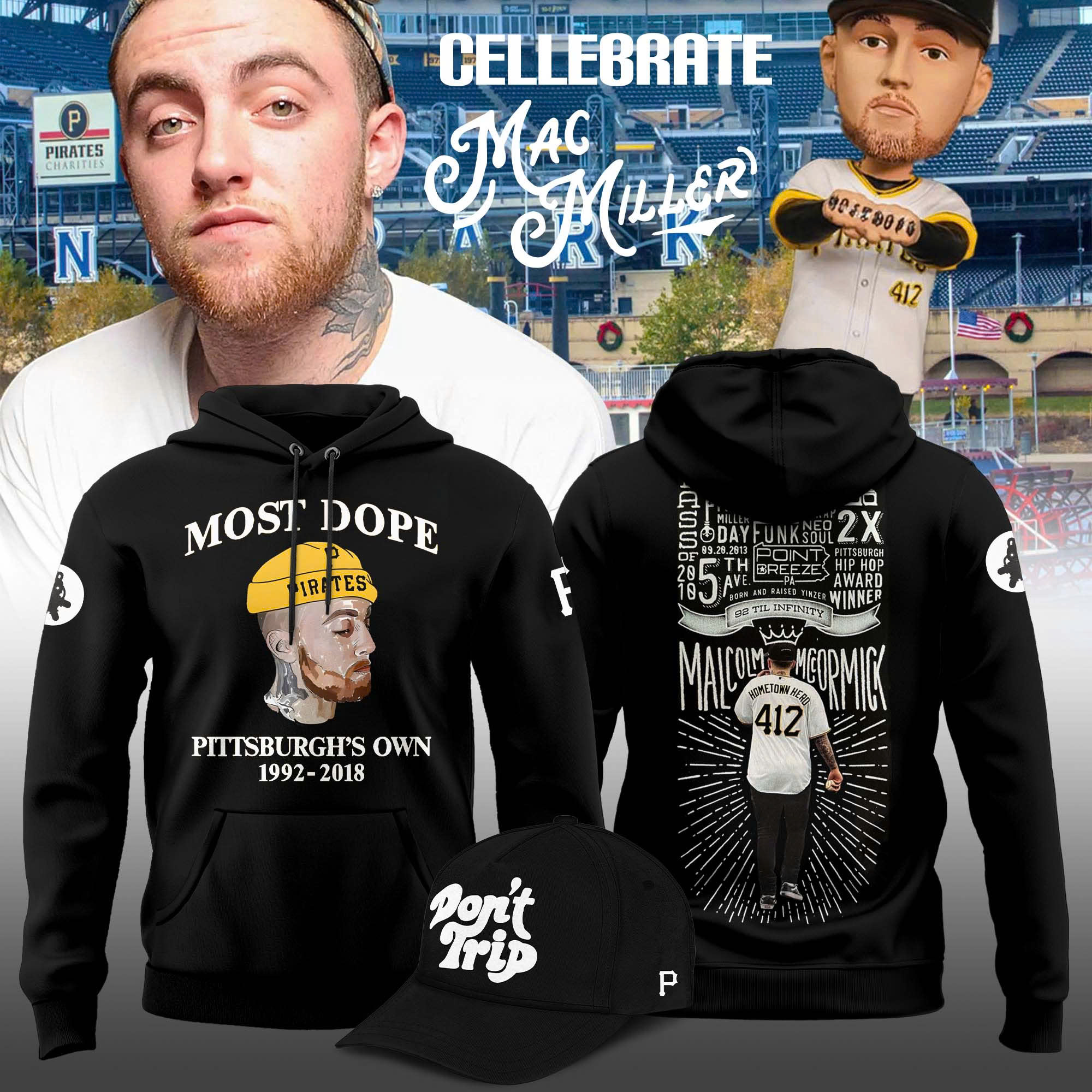 Pittsburgh Pirates x Celebrate Mac Miller Night 2025 Hoodie Set Pittsburgh Pirates x Celebrate Mac Miller Night 2025 Hoodie Set