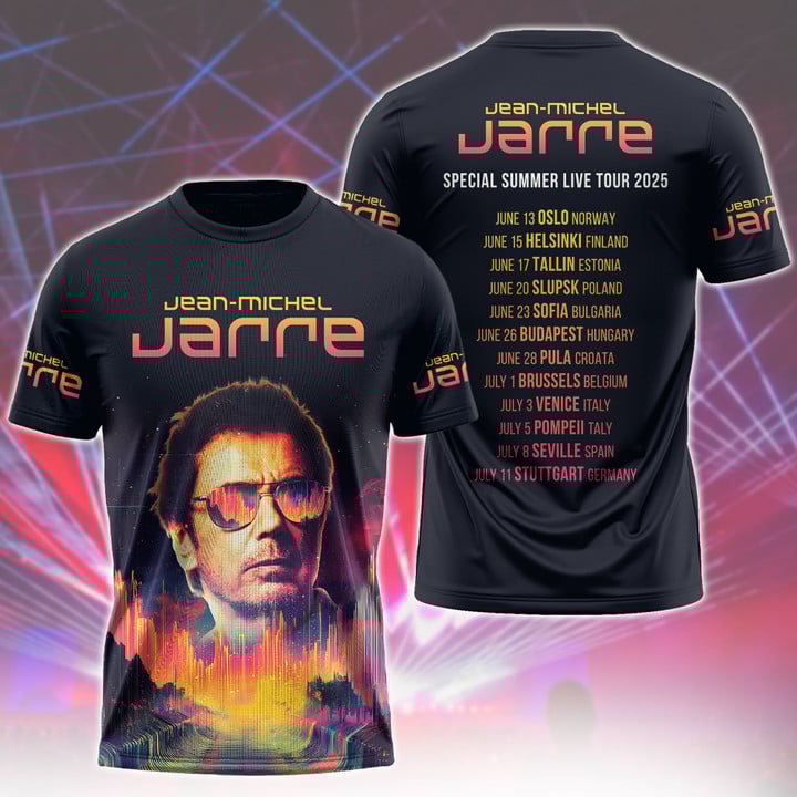 Jean-Michel Jarre Summer Live Tour 2025 Shirt Jean-Michel Jarre Summer Live Tour 2025 Shirt