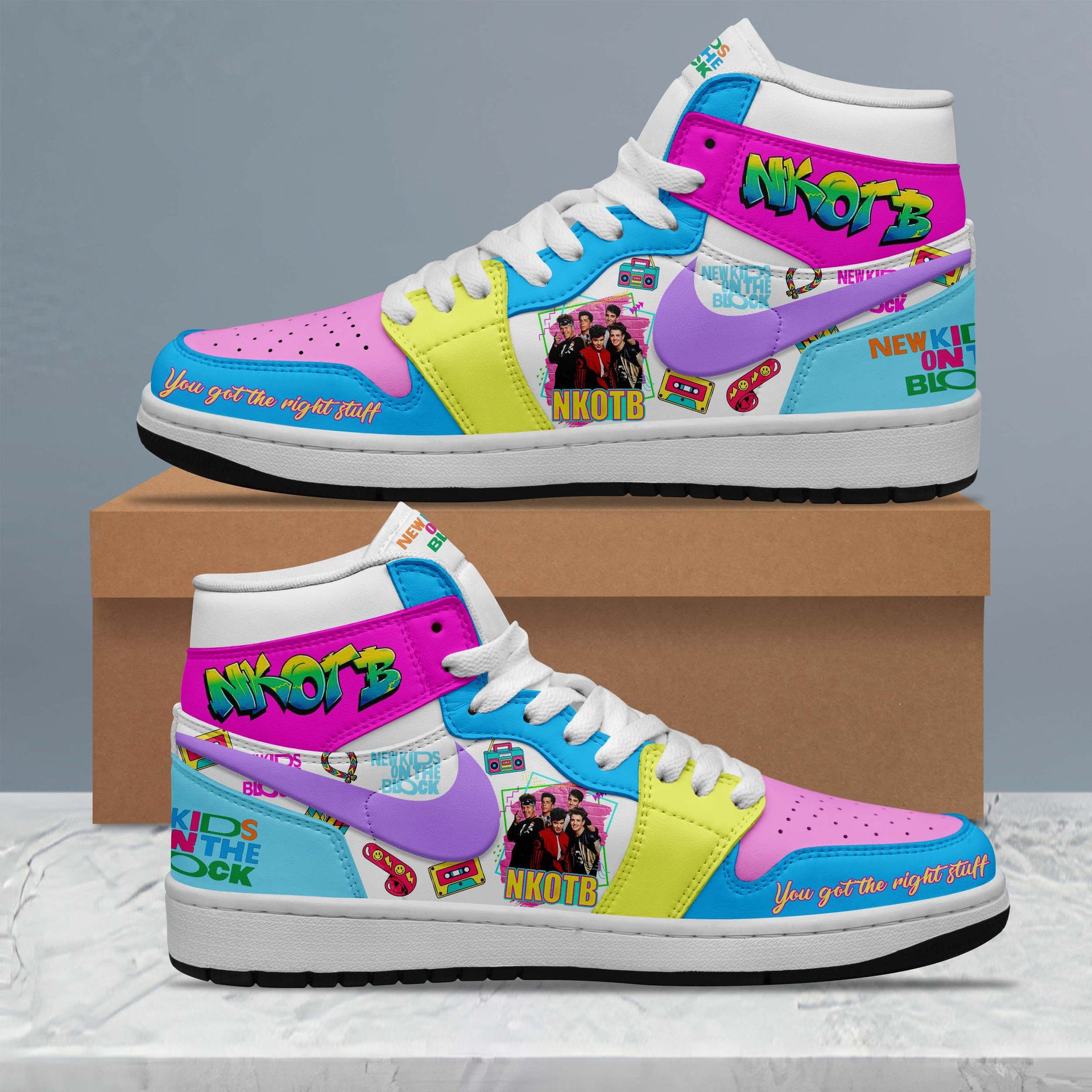 New Kids on the Block Air Jordan 1 Sneaker New Kids on the Block Air Jordan 1 Sneaker