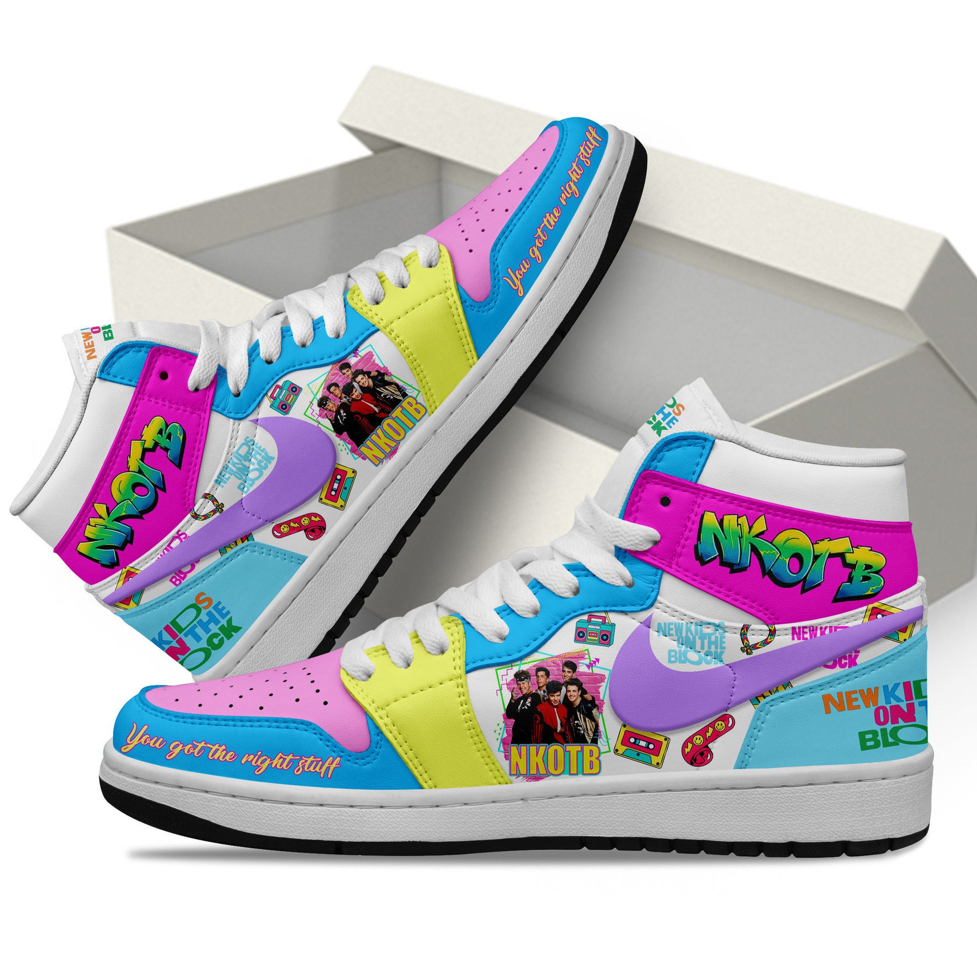 New Kids on the Block Air Jordan 1 Sneaker New Kids on the Block Air Jordan 1 Sneaker