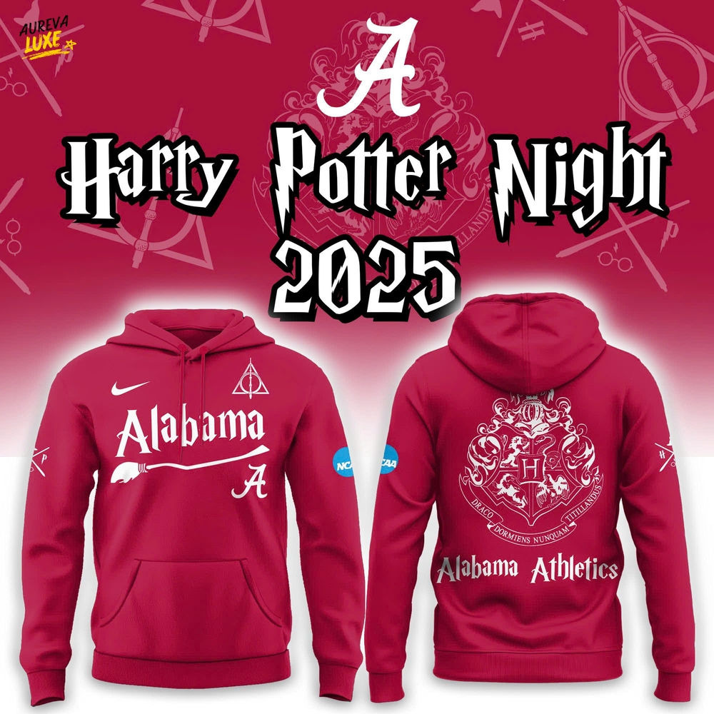 Alabama Crimson Tide x Harry Potter Night 2025 Hoodie Set Alabama Crimson Tide x Harry Potter Night 2025 Hoodie Set