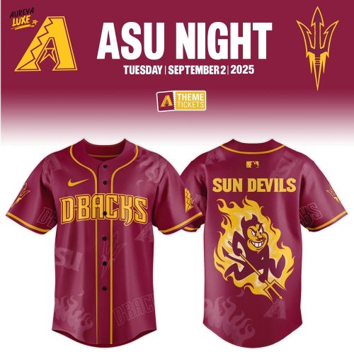 Arizona Diamondbacks x ASU Night 2025 Limited Edition Jersey