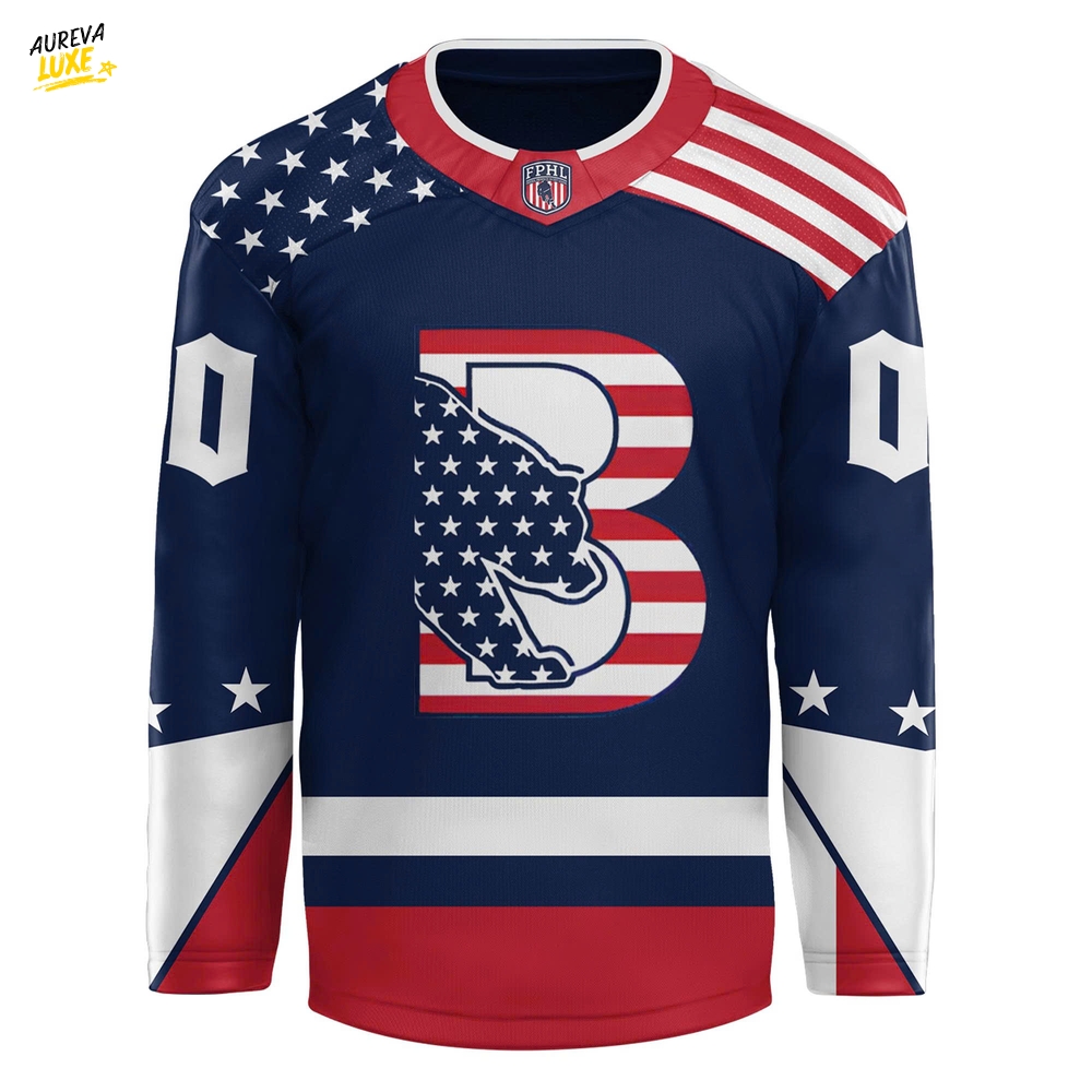 Binghamton Black Bears Military Day 2025 Custom Hockey Jersey Binghamton Black Bears Military Day 2025 Custom Hockey Jersey