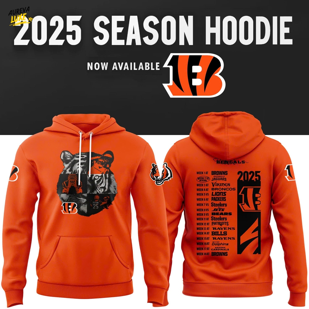 Cincinnati Bengals New 2025 Season Special Hoodie Set Cincinnati Bengals New 2025 Season Special Hoodie Set