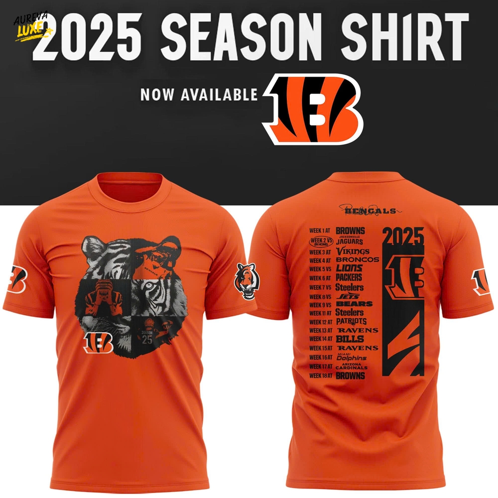 Cincinnati Bengals New 2025 Season Special Shirt Cincinnati Bengals New 2025 Season Special Shirt