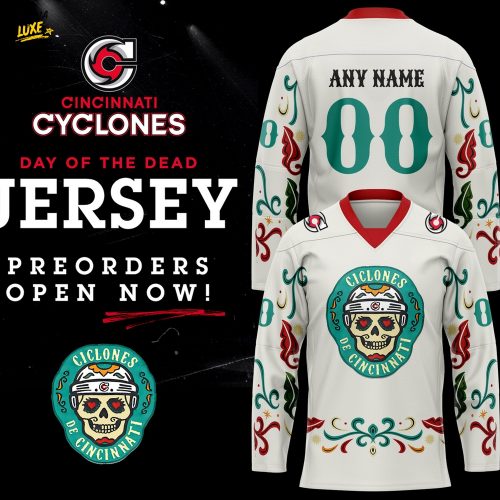 Cincinnati Cyclones x Day Of The Dead Limited Hockey Jersey
