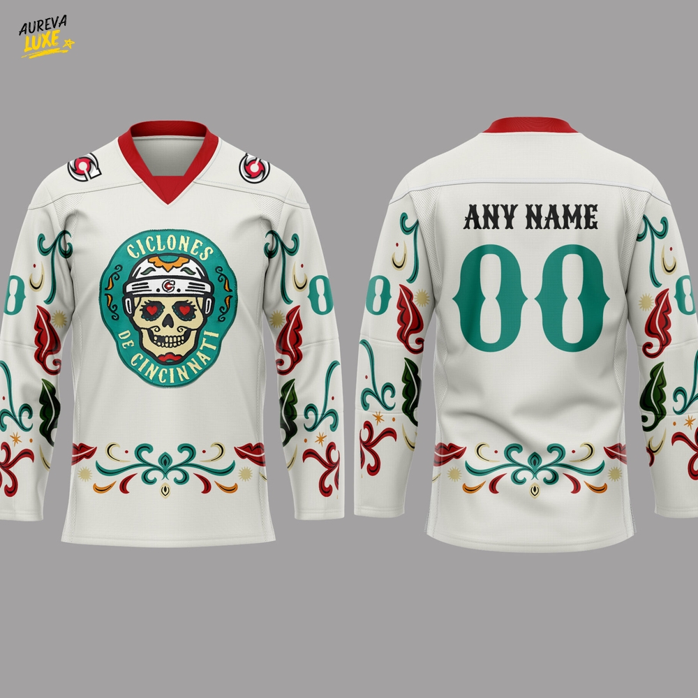 Cincinnati Cyclones x Day Of The Dead Limited Hockey Jersey Cincinnati Cyclones x Day Of The Dead Limited Hockey Jersey