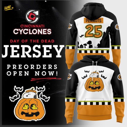 Cincinnati Cyclones x Peanuts Halloween Night 2025 Hockey Jersey