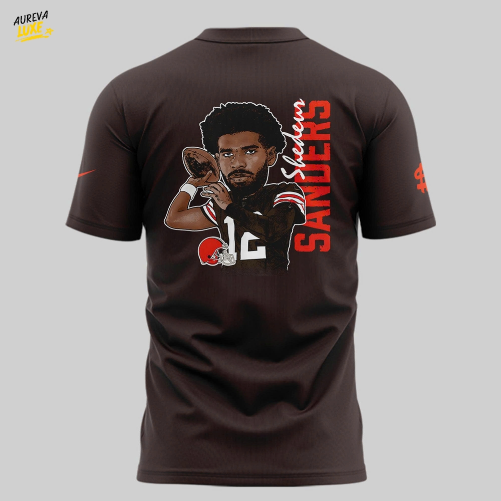 Cleveland Browns x Shedeur Sanders Brown Graphic Player Shirt Cleveland Browns x Shedeur Sanders Brown Graphic Player Shirt