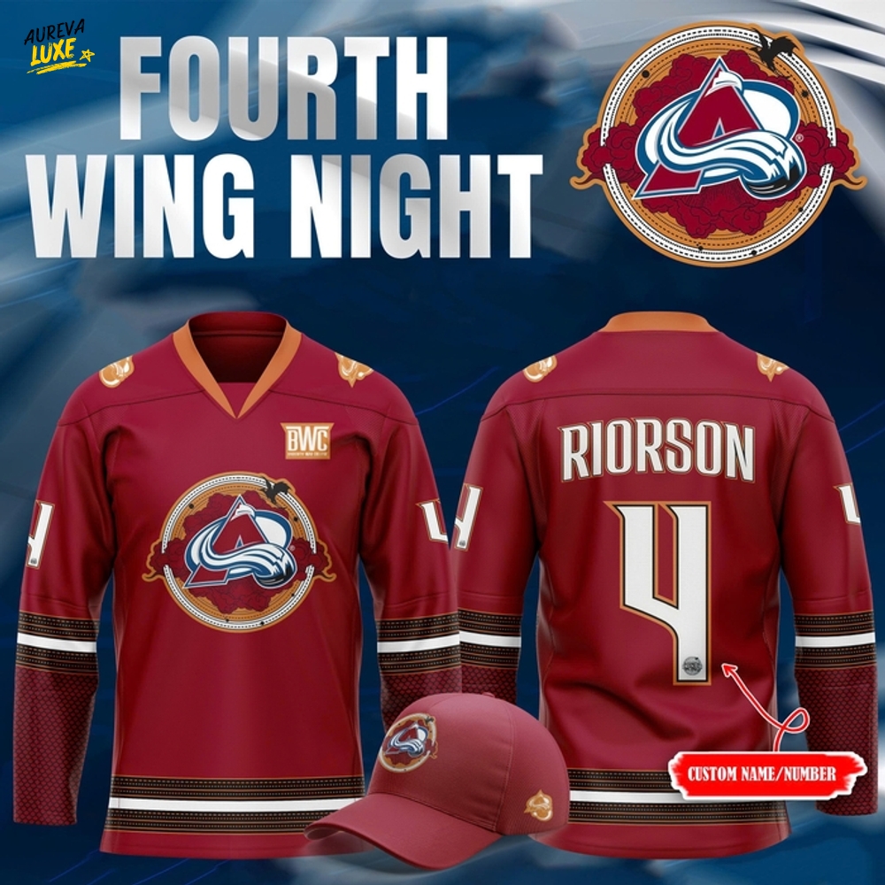 Colorado Avalanche x Fourth Wing Night 2025 Custom Hockey Jersey Colorado Avalanche x Fourth Wing Night 2025 Custom Hockey Jersey