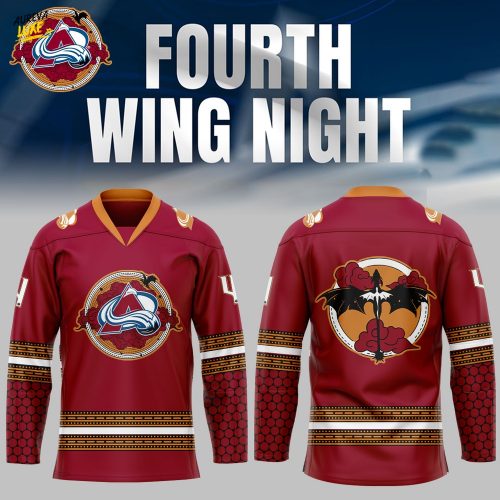 Colorado Avalanche x Fourth Wing Night Hockey Jersey