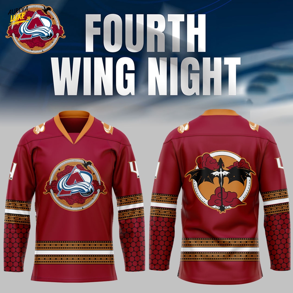 Colorado Avalanche x Fourth Wing Night Hockey Jersey Colorado Avalanche x Fourth Wing Night Hockey Jersey