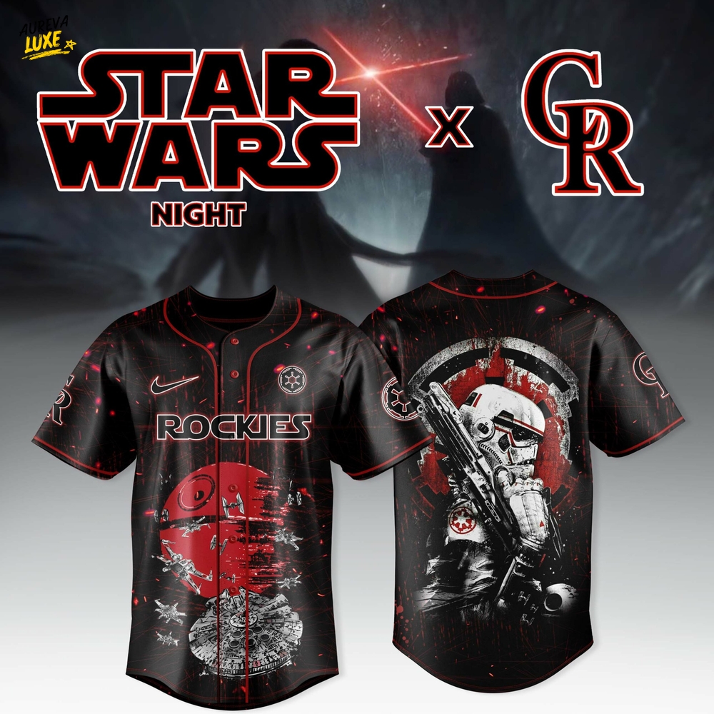 Colorado Rockies X Star Wars Night New Collection Baseball Jersey Colorado Rockies X Star Wars Night New Collection Baseball Jersey