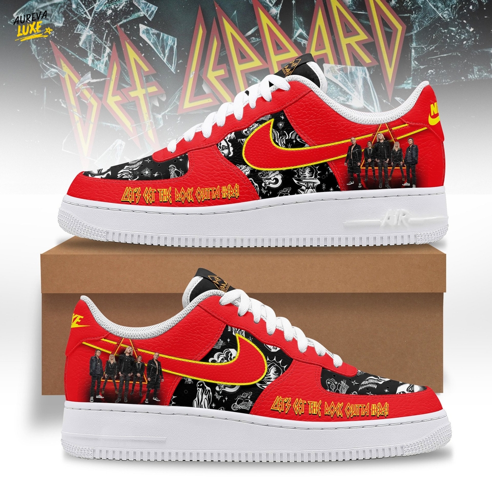 Def Leppard Air Force 1 Sneaker Def Leppard Air Force 1 Sneaker